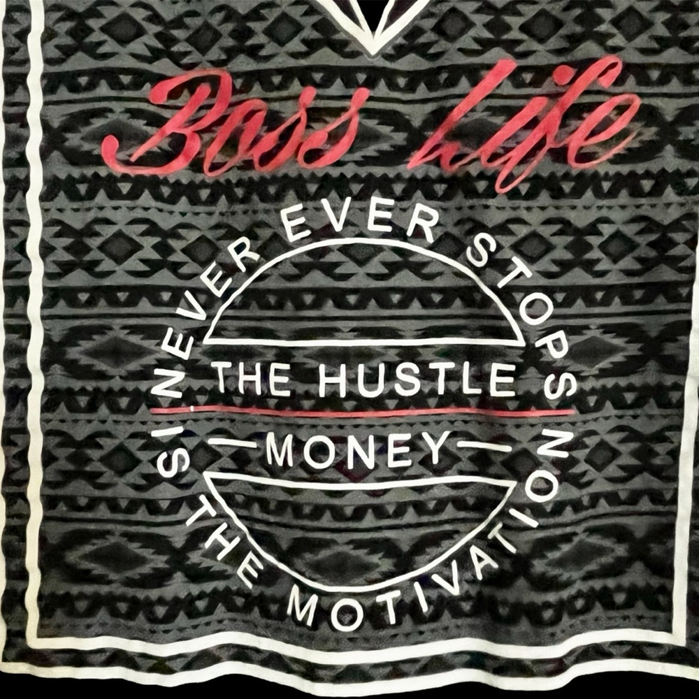 Hot Topic 2 Monkeys Side Hustle Tank True Black "Boss Life” Top New - Picture 7 of 10